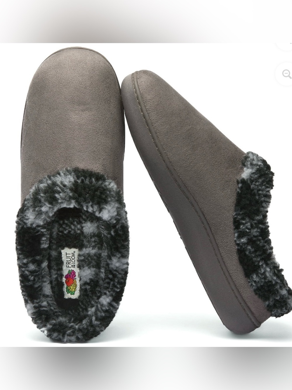 BRAND NEW Fruit of the Loom Men's Printed Sherpa Lined Clog Size Small